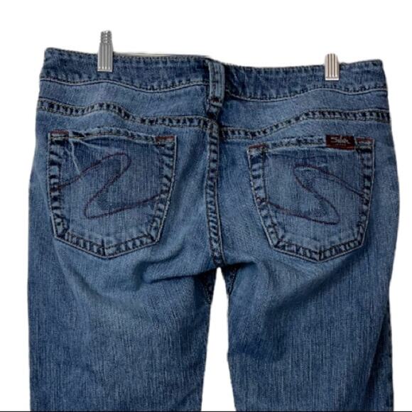 Silver Jeans Tuesday Boot Cut Medium Wash 7" Low Rise Size Women's 31W - 31L - Picture 5 of 15